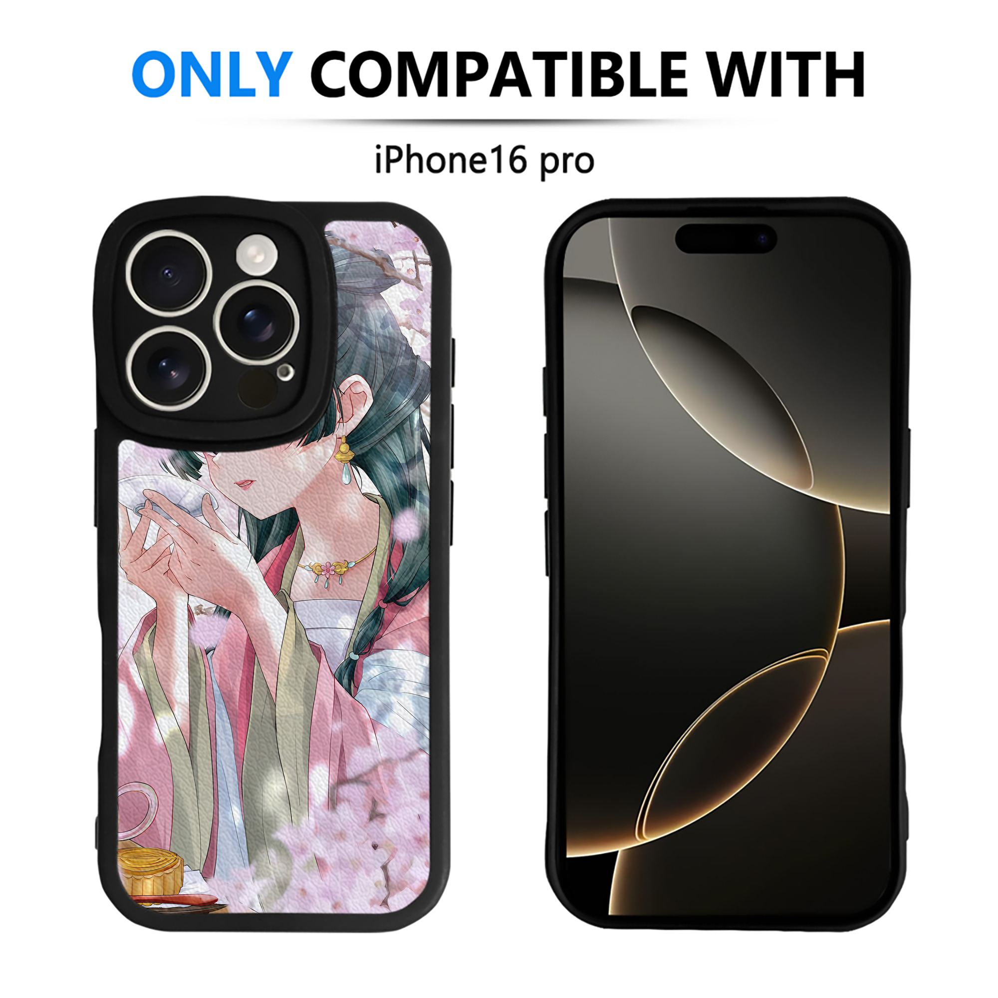 （画像用） 薬屋のひとりごと The Apothecary Diaries 【iPhone 16シリーズ対応】シリコンスマホケース（レザー調） 材質：シリコン